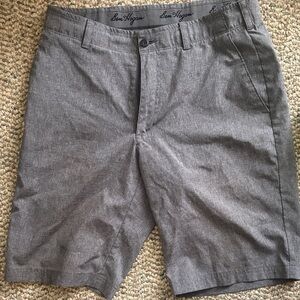 Hogan Charcoal Flat Front Men's Shorts